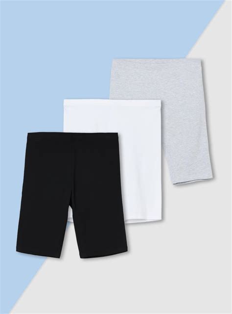 Buy Girls Solid Cycling Shorts - Pack of 3 Online at just Rs. 597.0 ...