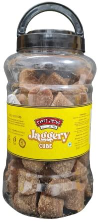 Carpe Victus Jaggery Cubes, Dark Brown Jaggery Cube for Daily Cooking ...