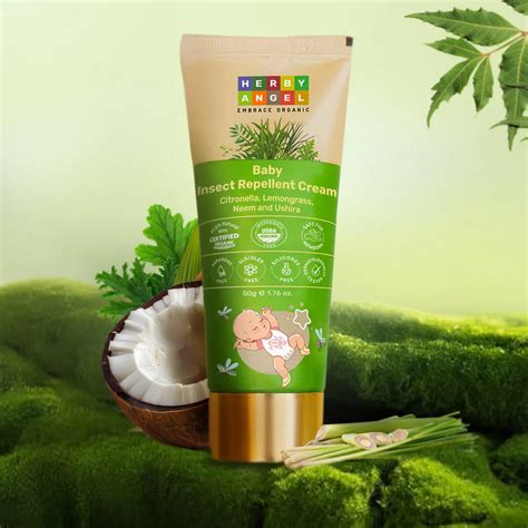 Herby Angel Organic Insect-Repellent Cream: 3-Way Protection ...