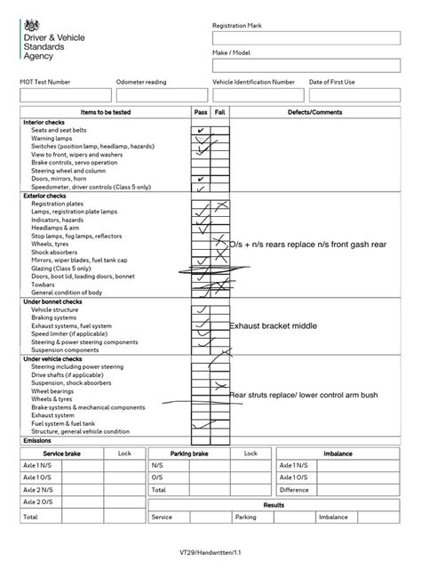 Image result for Mot Contingency Test Form