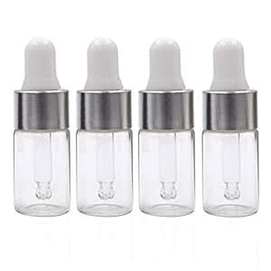 Clear Dropper Bottles - 100Pcs 3ml Mini Essential Oil Bottles with Eye ...