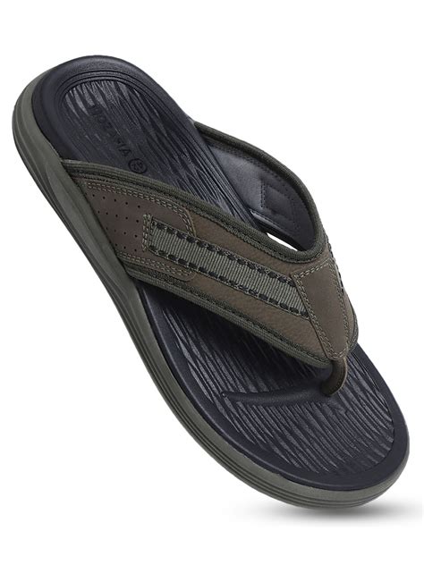Buy MOZAFIA Slippers for Men-Olive Online
