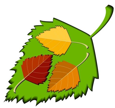 Saison d'automne feuilles d'automne paysage dans un style d'art découpé ...