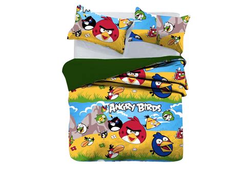 PRATICA JOY - Single Size Angry Birds Printed Bedsheet — Sleepbee
