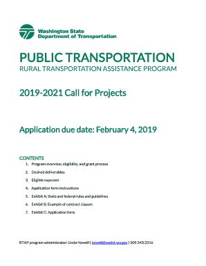 Fillable Online RURAL TRANSPORTATION ASSISTANCE PROGRAM Fax Email Print ...