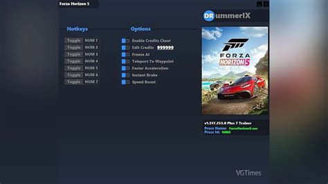 Forza Horizon 5 Cheat Engine Table