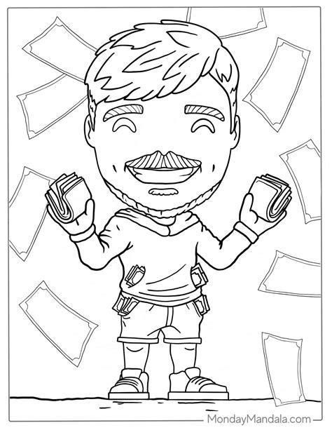 14 mr beast coloring pages free pdf printables – Artofit