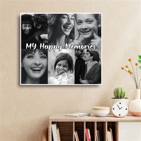 Photo Collage Custom Size | Personalized Canvas Wall Art