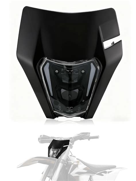 JFG RACING Dirt Bike Headlight with Turn Signals,Universal LED ...