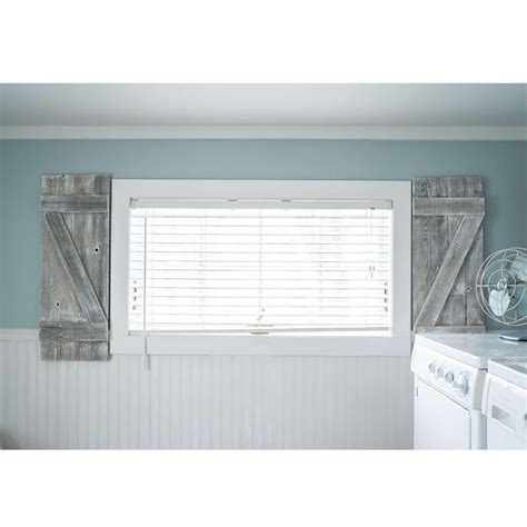 Set Rustic Weathered Grey Wood Decorative Window Shutters