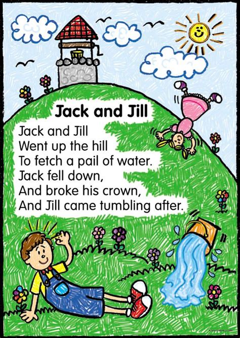 Jack And Jill Nursery Rhyme Printable - Printable And Enjoyable Learning