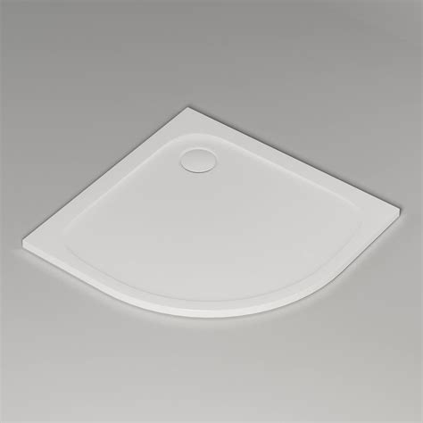 pianura Emilia mineral Viertelkreis-Duschwanne 90 x 90 x 3 cm - MEGABAD