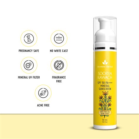 Soorya Kawach SPF50 PA++++ 100%| Mineral Sunscreen