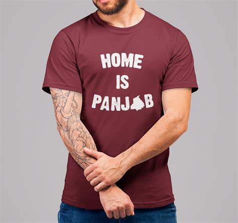 Buy Home Is Punjab Printed Graphic T Shirts Online for Men India ...