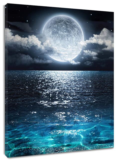 Moon At Night Paintings Bing Art By Rachel Bingaman: Night Landscape