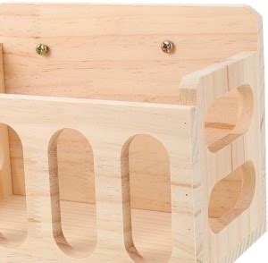 Lyla Wood Rabbit Hay Feeder Pet Food Dispenser Feeding Manger for ...