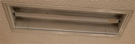 Removing Recessed Fluorescent Lighting
