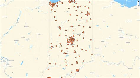 Map of KFC locations in Indiana, US | Mapstack