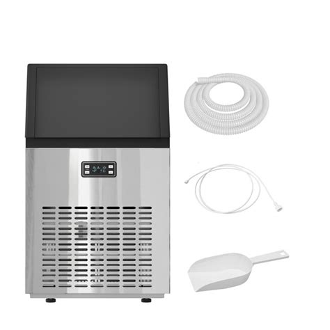 Sumyeg Drop-down Door Freestanding Cubed Ice Maker 100-lb Ice Per day ...