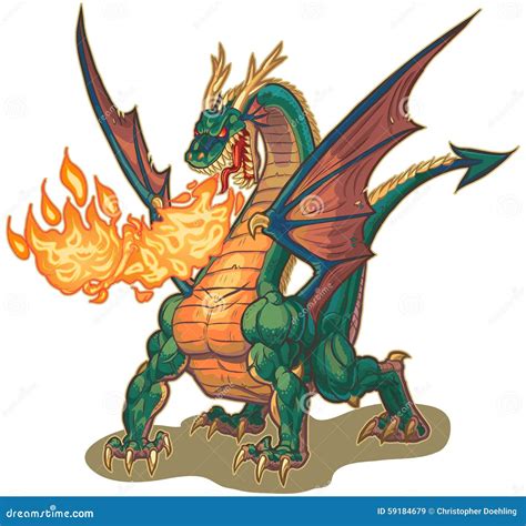 How To Draw A Realistic Dragon Breathing Fire