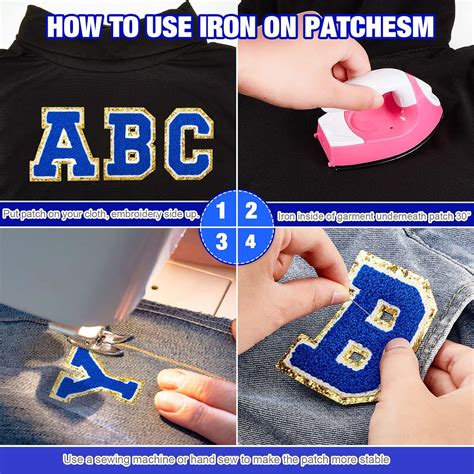 MTLEE 26 Pieces Chenille Letter Patches Iron On Letters India | Ubuy