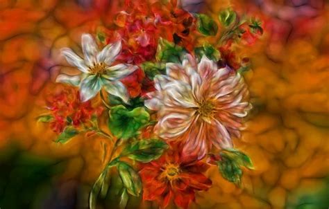 Download wallpaper Graphics, Flowers, Fractalius, section flowers in ...