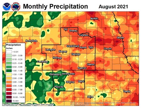 2021 Monthly Precipitation Maps