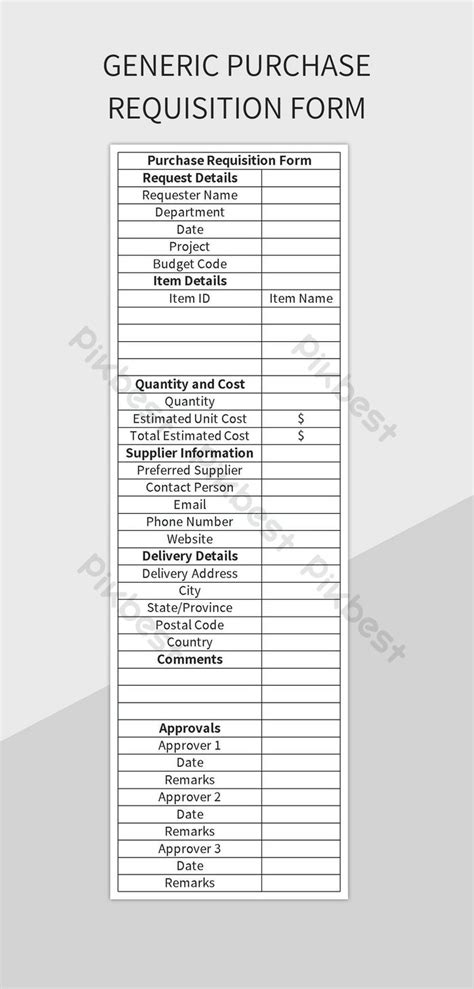Purchase Request Form Excel 的图像结果