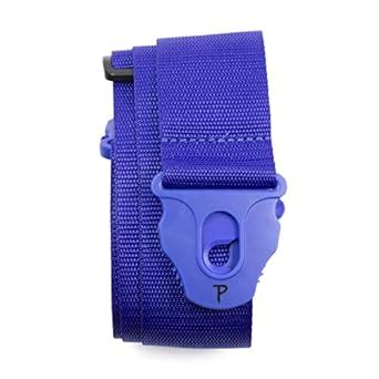 Perris Leathers | Lock Guitar Strap Blue - Locking ends | Fits Bass ...