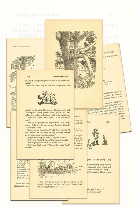 Free Printable Vintage Winnie the Pooh Book Pages • Rose Clearfield