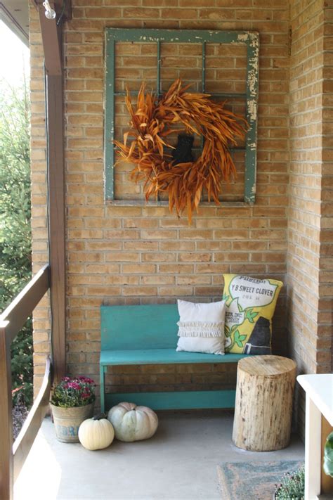 Blogger Stylin Home Tour Fall | Primitives, Porch and Front porches