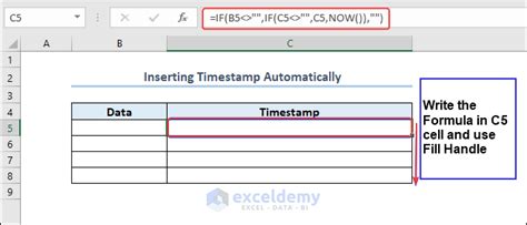 Image result for Excel Timestamp Formula