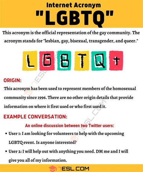 LGBTQ Meaning, Examples and Related Terms • 7ESL