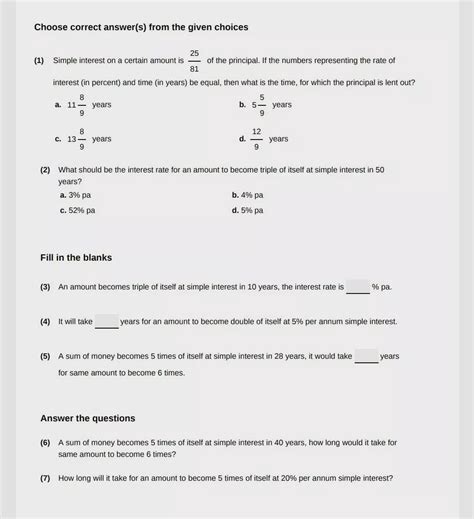 Simple interest on a certain amount is 25 81 of the principal. If the ...