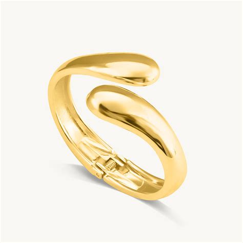 Gold Waterdrop Cuff Bracelet – PALMONAS