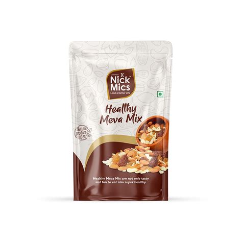 Nickmics Healthy Meva Mix - 250gm | Mix Nuts & Dry Fruits | Almonds ...