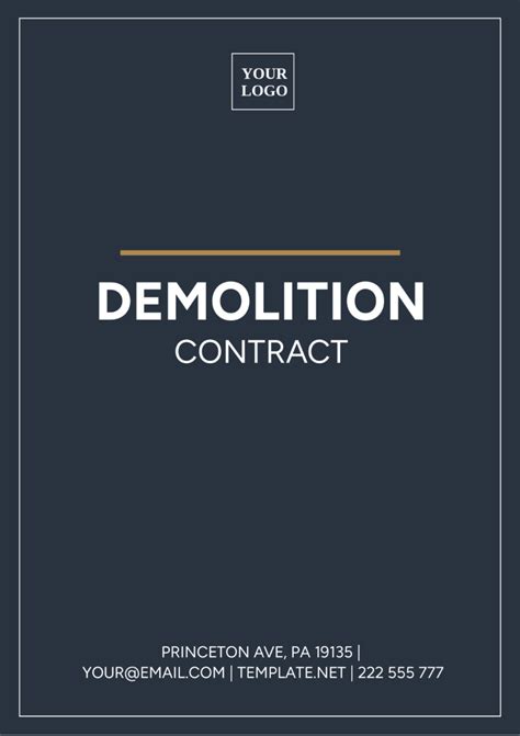 Image result for Demolition Contract