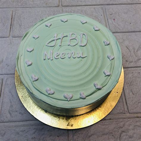 Mint Green Birthday Cake – Bento Cakes Noida