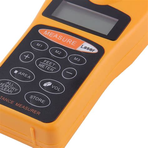 Digital LCD Ultrasonic Distance Measure Tape Measure Laser Point Range ...
