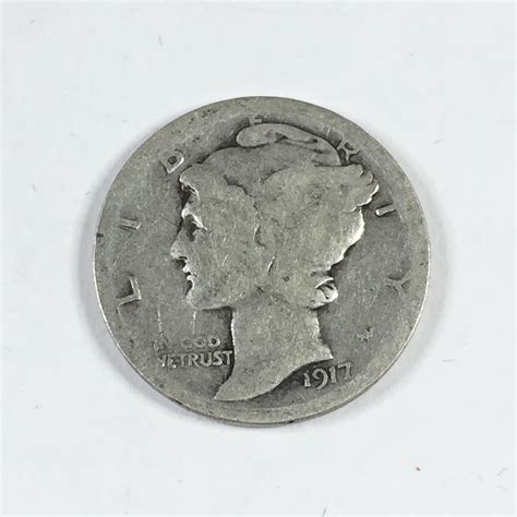 1917 Silver Mercury Head Dime | Property Room