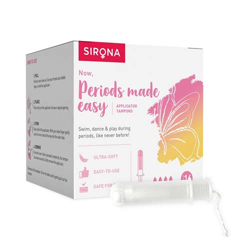 Buy SIRONA PREMIUM APPLICATOR TAMPONS SUPER PLUS HEAVY FLOW - 16 PCS ...
