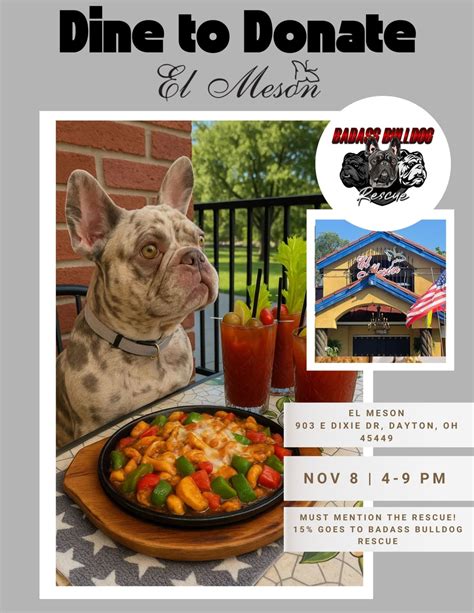 Dine to Donate @ El Meson, El Meson, West Carrollton, 8 November 2025 ...