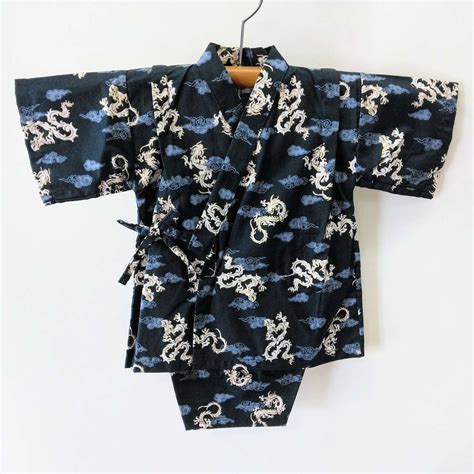 お子様用甚平 龍柄 90c用 紺 Children's Summer Festival Jinbei | あさひや木更津