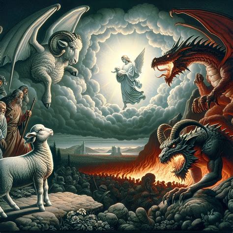 Lamb vs Dragon & the | Bible Art