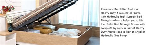 Steel Gold Pneumatic Gas Pump Double Bed Lifter Fitting Hydraulic Jack ...