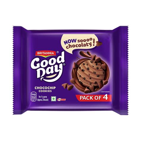 Britannia Good Day Choco Chip Cookies, 400 g : Amazon.in: Grocery ...