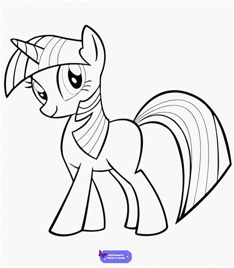 Unicórnio para Colorir e Imprimir - Muito Fácil - Aprender a Desenhar