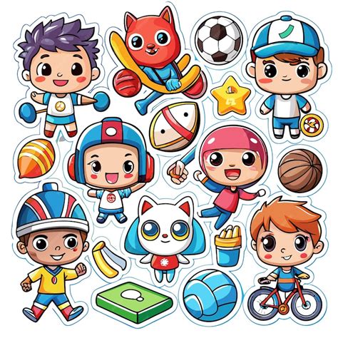 Kids Do Sports Cartoon 的图像结果