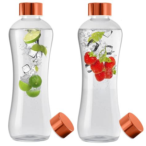 Rioware Glass Water Bottle 1 Litre | Airtight lid | Leak Proof ...