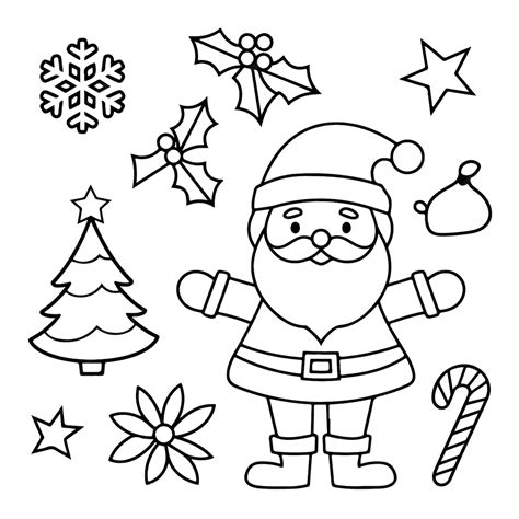 Premium Vector | Easy Christmas Coloring Book Cute amp Simple Large ...